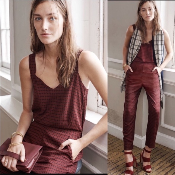 Madewell Pants - MADEWELL Tompkins Tank Jumpsuit Size Medium